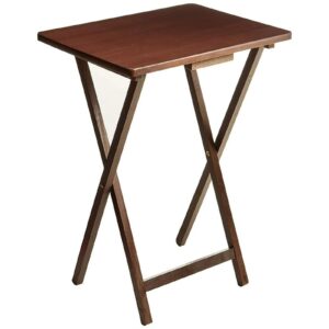 Mainstays Folding TV Tray Table - Walnut