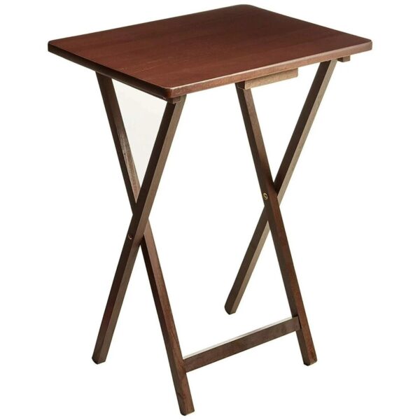 Mainstays Folding TV Tray Table - Walnut