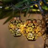 Solar Powered Fairy Lantern Light Outdoor Waterproof Path Lawn Garden Decor Lamp - Image 2