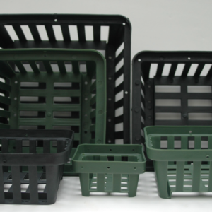 rchid Basket, 8 Inch Black - SET OF 4