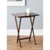 Mainstays Folding TV Tray Table - Walnut - Image 3