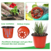 100Pcs 4 Inches Garden Plastic Planter Nursery Pots with Flower Plant Container - Image 3