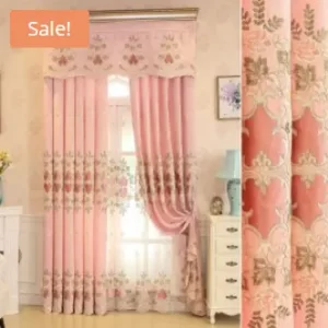 Embroidered Curtain Window Screen