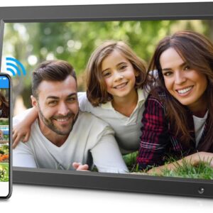 Sungale 19” Wi-Fi Cloud Frame with Full HD Display, Mobile App and Web Portal to Send Photos Remotely, 16GB Internal Storage, Free Cloud Storage, Remote Control, Wall Mount, Motion Sensor, Easy Setup