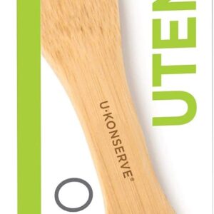 U Konserve Bamboo Utensil Spork - Reusable Cutlery Spoon and Fork - Natural Lightweight Wood for Zero Waste Lunchbox and Travel - Eco-Friendly - BPA Free