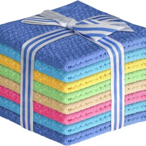 Elaine Karen 100% Cotton WASHCLOTHS, 8pc Set, Colors May Vary