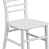 EMMA + OLIVER Child’s All Occasion White Resin Chiavari Chair for Home or Home Based Rental Business - Image 2