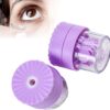 Contact Lens Washer, Manually Contact Lens Cleaner Case for Deprotein, Portable Rotation Contact Lens Cleaning Container for Travel Home(Purple) - Image 3