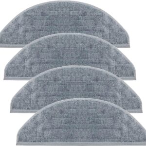 Home Times Vacuum Mop Cloth Replacement Pads for S8 Pro Ultra Reusable Hard Floor Cloth Expert Wet Replacement Microfiber Soft Pad (S8 Pro Ultra Pads-4PCS)