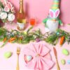 4 Pcs 6.56 ft Artificial Easter Garland with Easter Eggs and Carrots Spring Floral Easter Decor Easter Egg Garland for Mantle Home Kitchen Fireplace Indoor Outdoor Holiday Easter Party Decor - Image 2