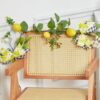 Adeeing 6ft Lemon Garland, Lemon Decor with Lemon Daisies and Plaid Bows, Spring Summer Garland for Front Door Mantle Stair Railing Home Kitchen Wedding Decor - Image 3